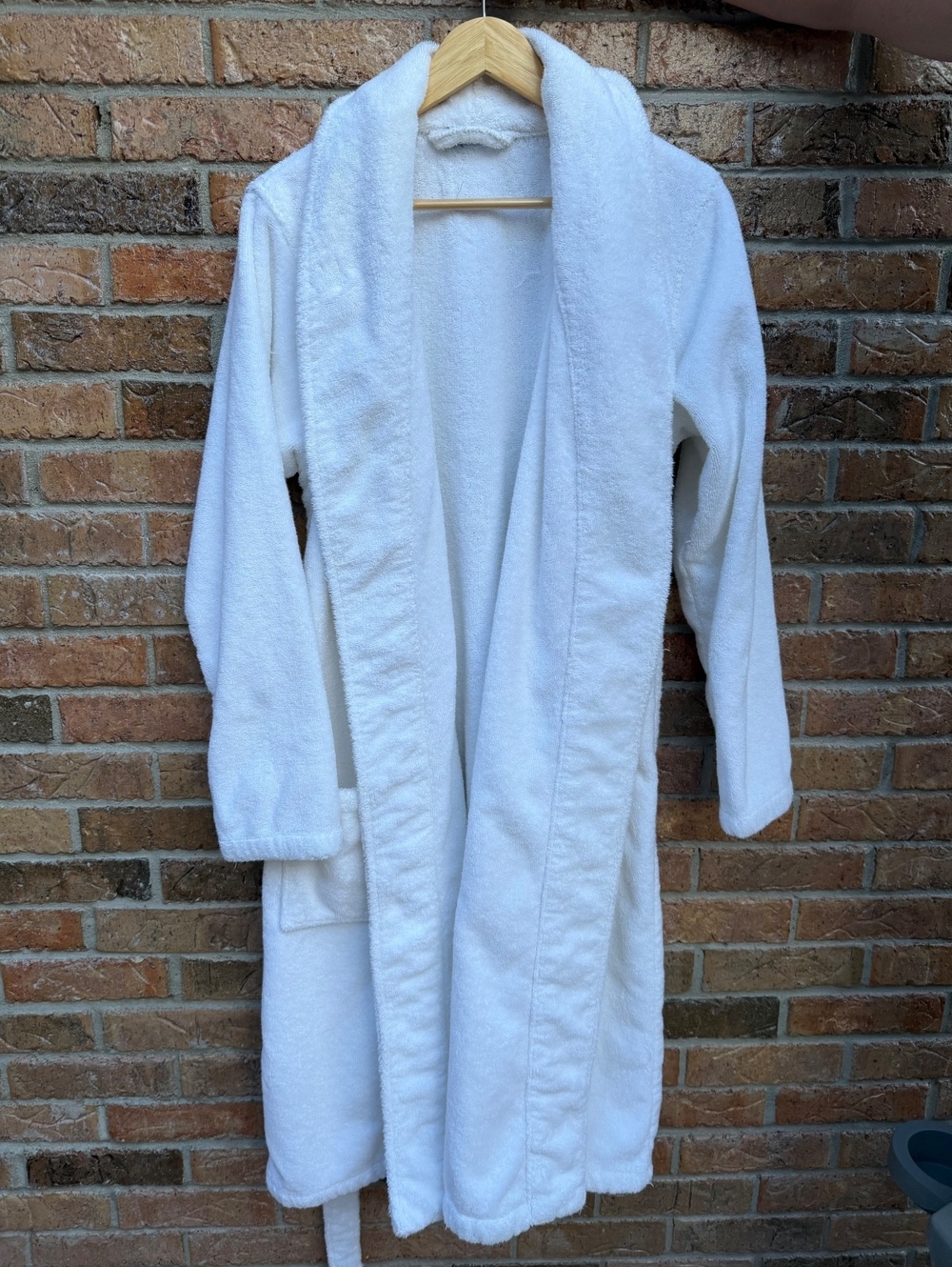 White Terry Cloth Bathrobe / Spa Robe